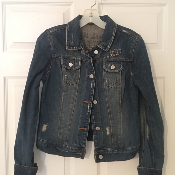Jackets & Blazers - Hollister jean jacket sz medium